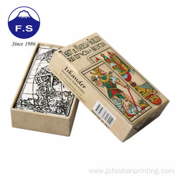 Custom Printing Brown Fashionable Tarot Game Playing Card